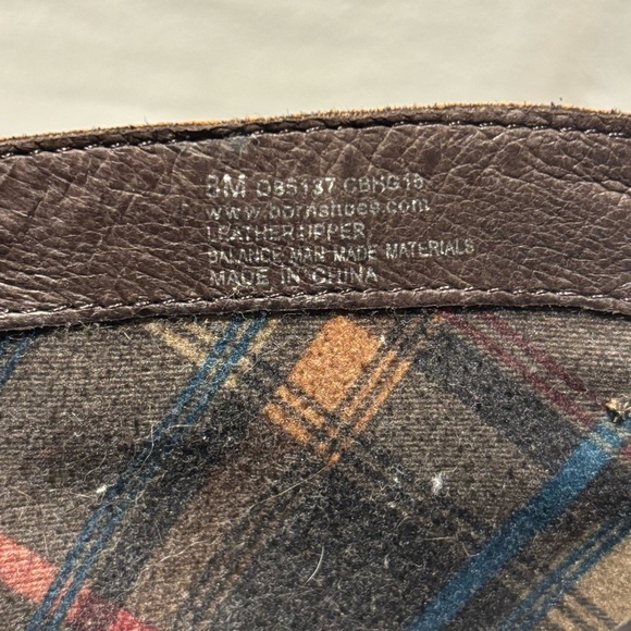 Born Amila Tall Studded Brown Leather Zip Boots Size 8M - Picture 10 of 10